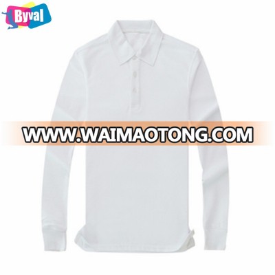 Wholesale Two Color Polo Shirt, Long Sleeve Polo Shirt, Factory Price Polo Shirt