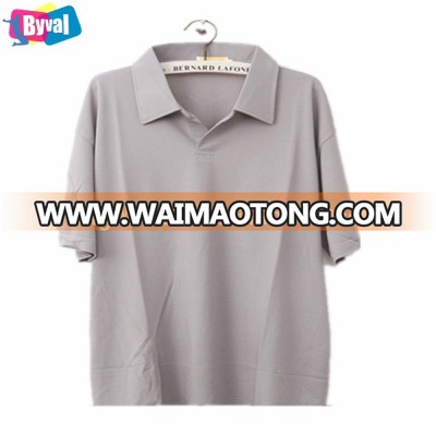 Good stretch polo shirt 95% polyester/5% spandex plain short sleeve polo shirt for man